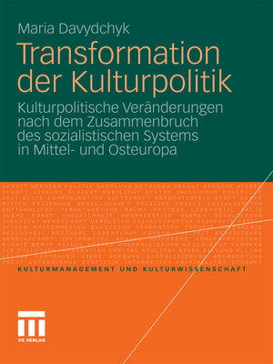 cover image of Transformation der Kulturpolitik